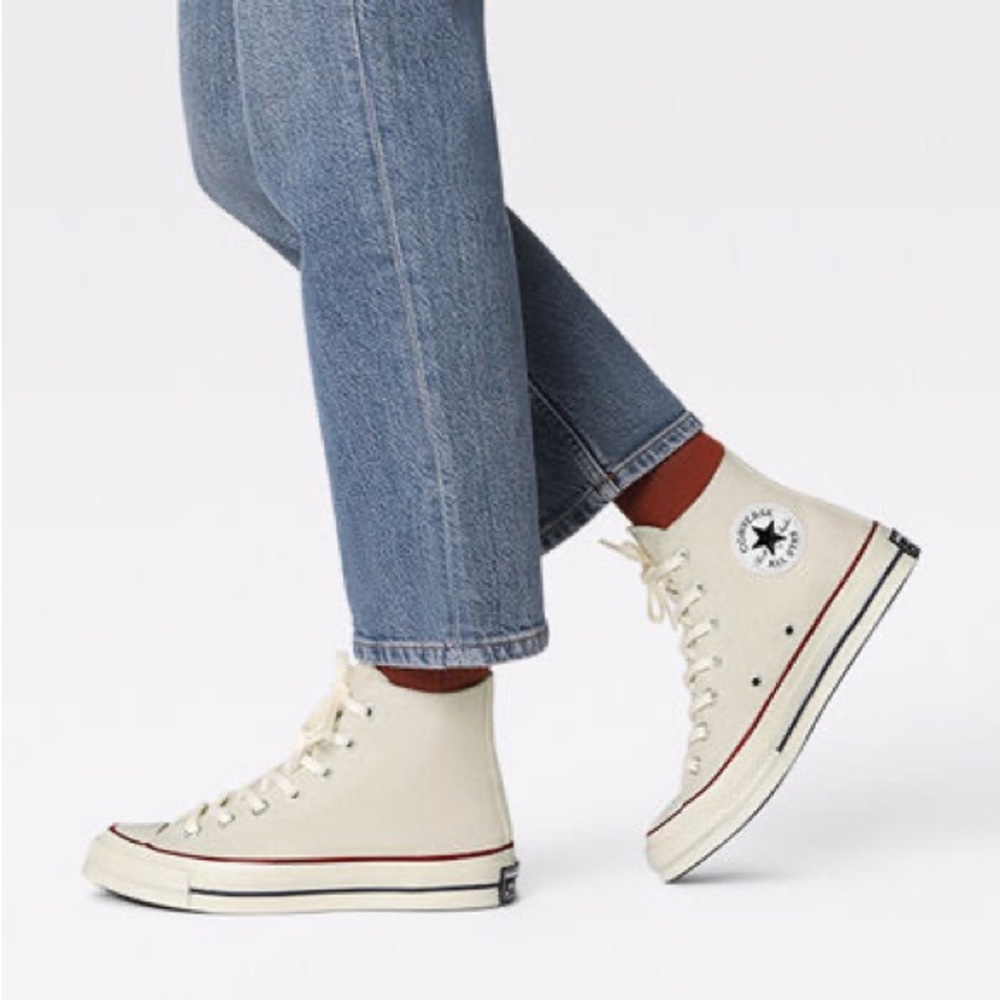 Converse Chuck 70 High Tops - Parchment/Garnet/Egret